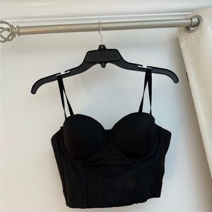 Elegant Black Women's Bustier Top